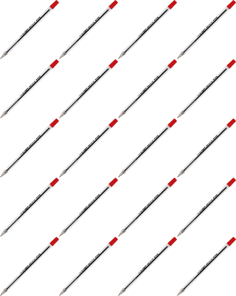 20x Długopis biurowy MemoBe, 0.7mm, czerwony