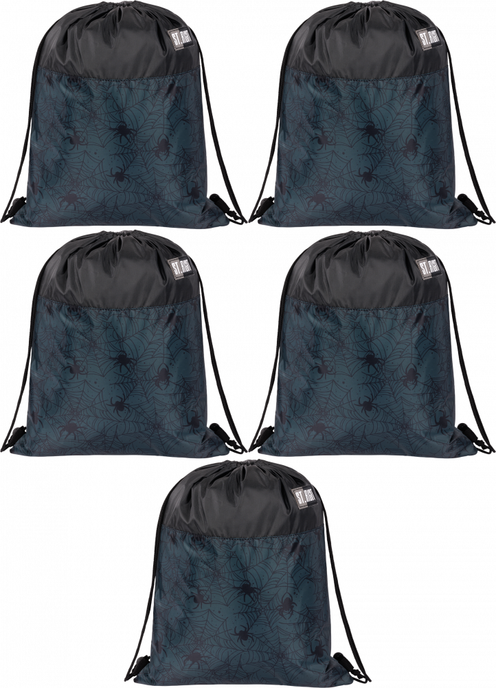 5x Worek na buty St.Right SO1, 34x43cm, Spider Web