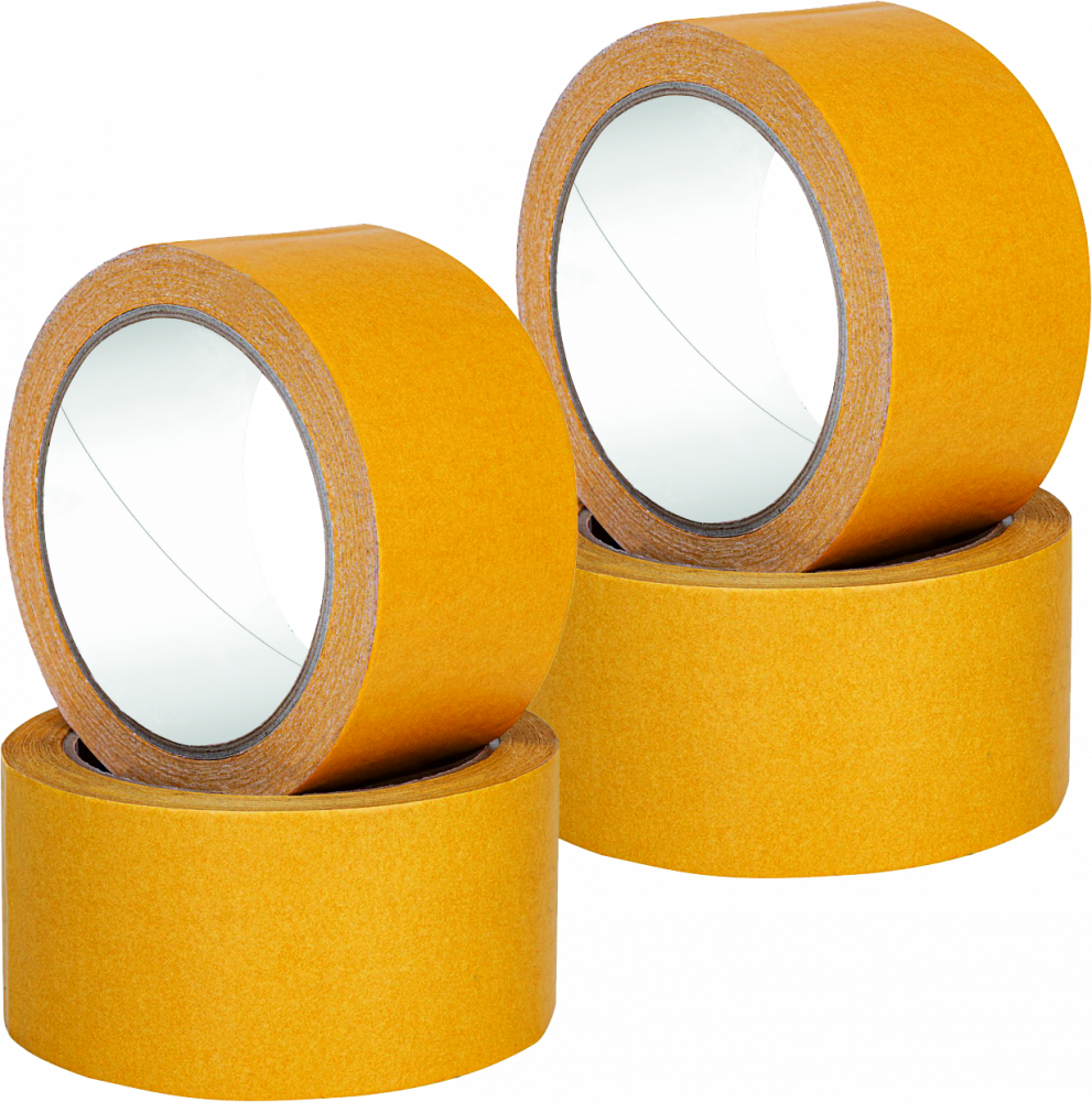 4x Taśma dwustronna Dalpo, Euro-Tape, 38mm x 25m, biały