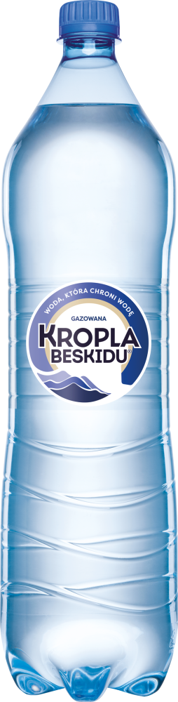 Woda gazowana Kropla Beskidu, 1.5l, butelka PET