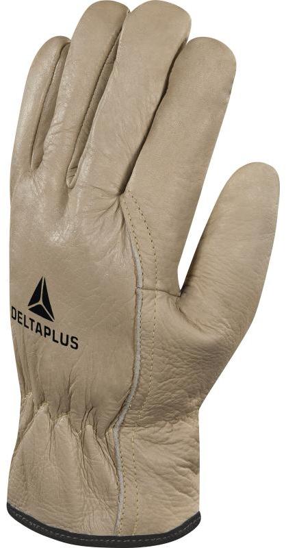 Rękawice robocze Delta Plus FBF50, termoizolacyjne, skóra licowa bydlęca, rozmiar 9, beżowy