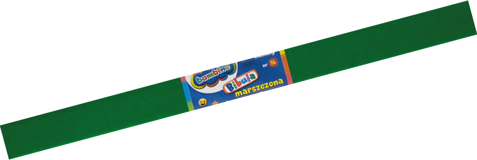Bibuła marszczona Bambino, 200x50cm, zielony ciemny