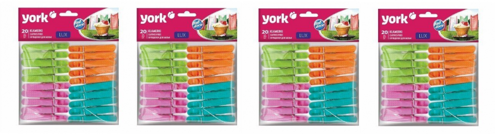 4x klamerki York lux,20 sztuk, mix kolorów