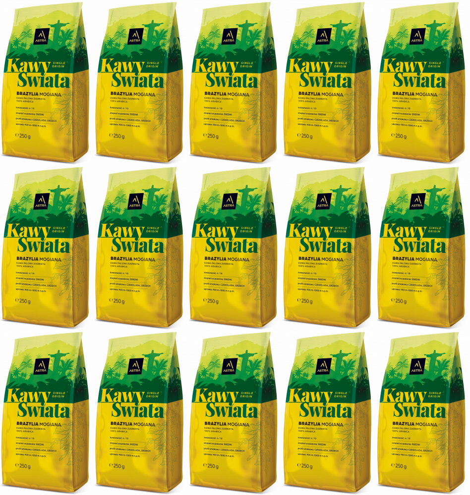 15x Kawa ziarnista Astra Brazylia, 250g