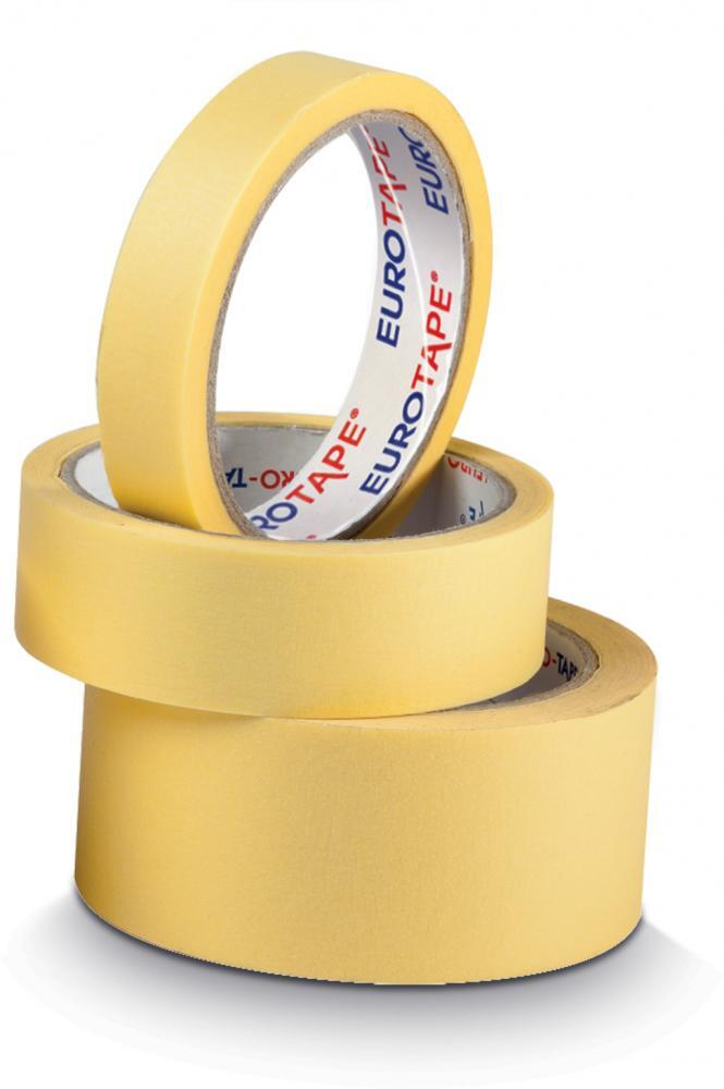 4x Taśma maskująca Dalpo, Euro Tape, 38mm x 33m, żółty