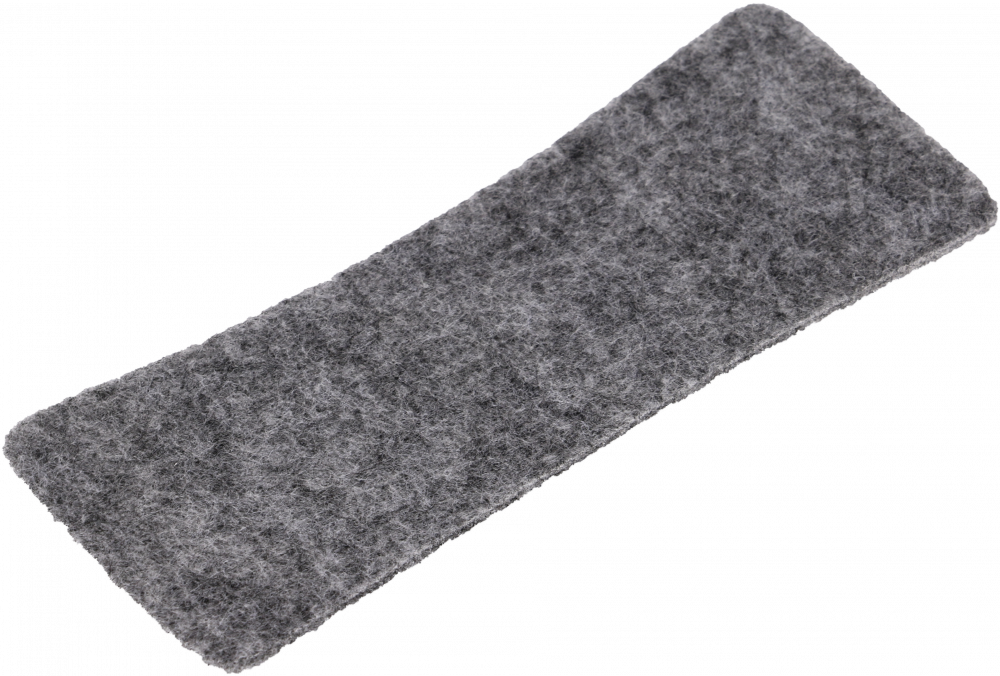Wkład filcowy do gąbki magnetycznej 2x3, Slim, 10 sztuk, szary
