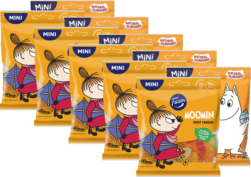 10x Żelki Fazer Moomin, owocowy, 80g