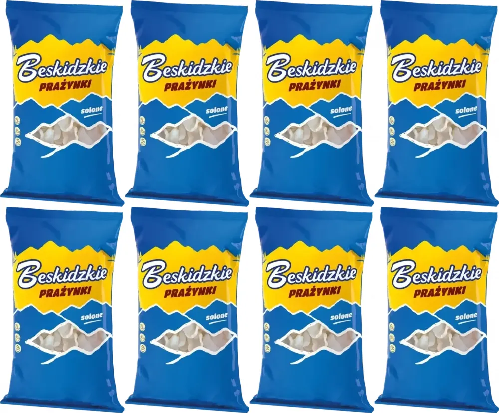 8x Prażynki Beskidzkie Aksam, solony, 80g