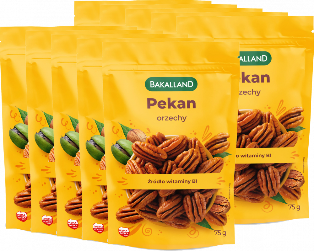 10x Orzechy pekan Bakalland, 75g