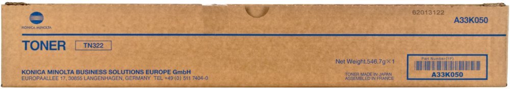 Outlet: USZKODZONE OPAKOWANIE Toner Konica-Minolta A33K050 (TN-322), 28800 stron, black (czarny)