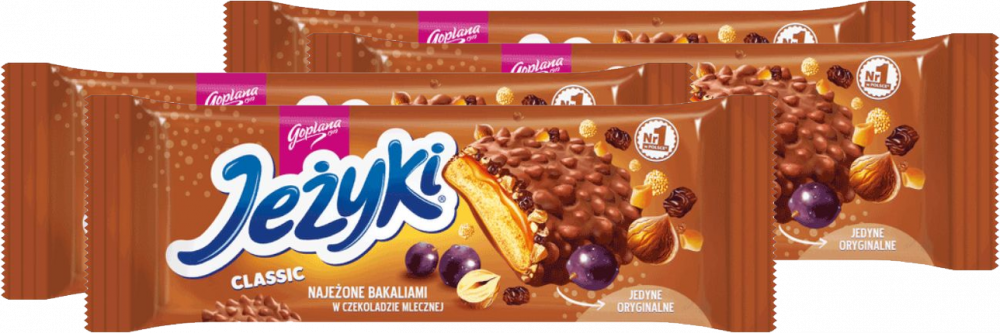 4x Ciastka Jeżyki, klasyczny, 140g