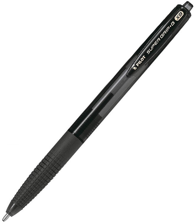 Długopis Pilot, Super Grip G, automatyczny, 1.6mm, czarny