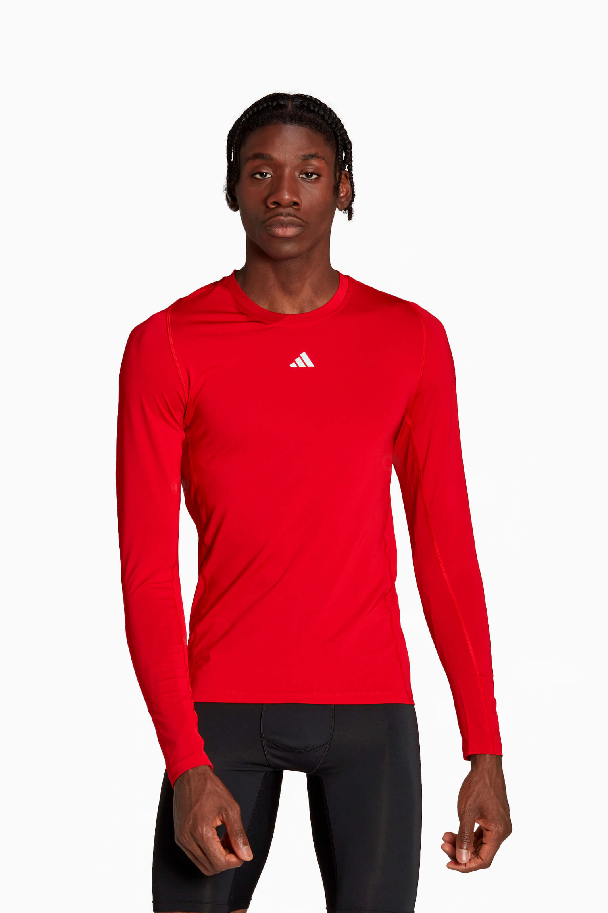 Koszulka Termoaktywna adidas Techfit LS - Czerwony