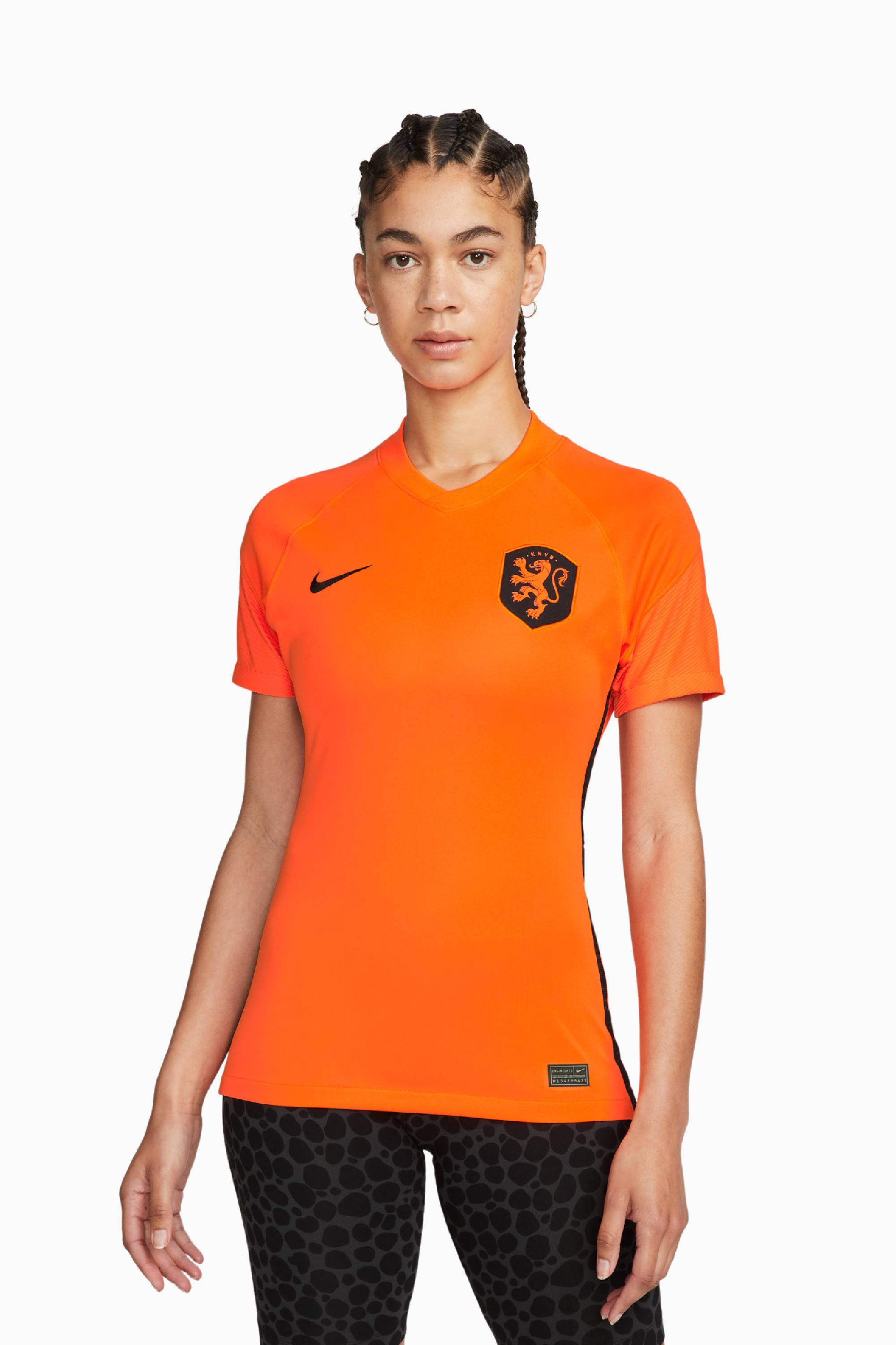 Koszulka Reprezentacji Holandii Nike 2021 Domowa Stadium Damska - Pomarańczowy