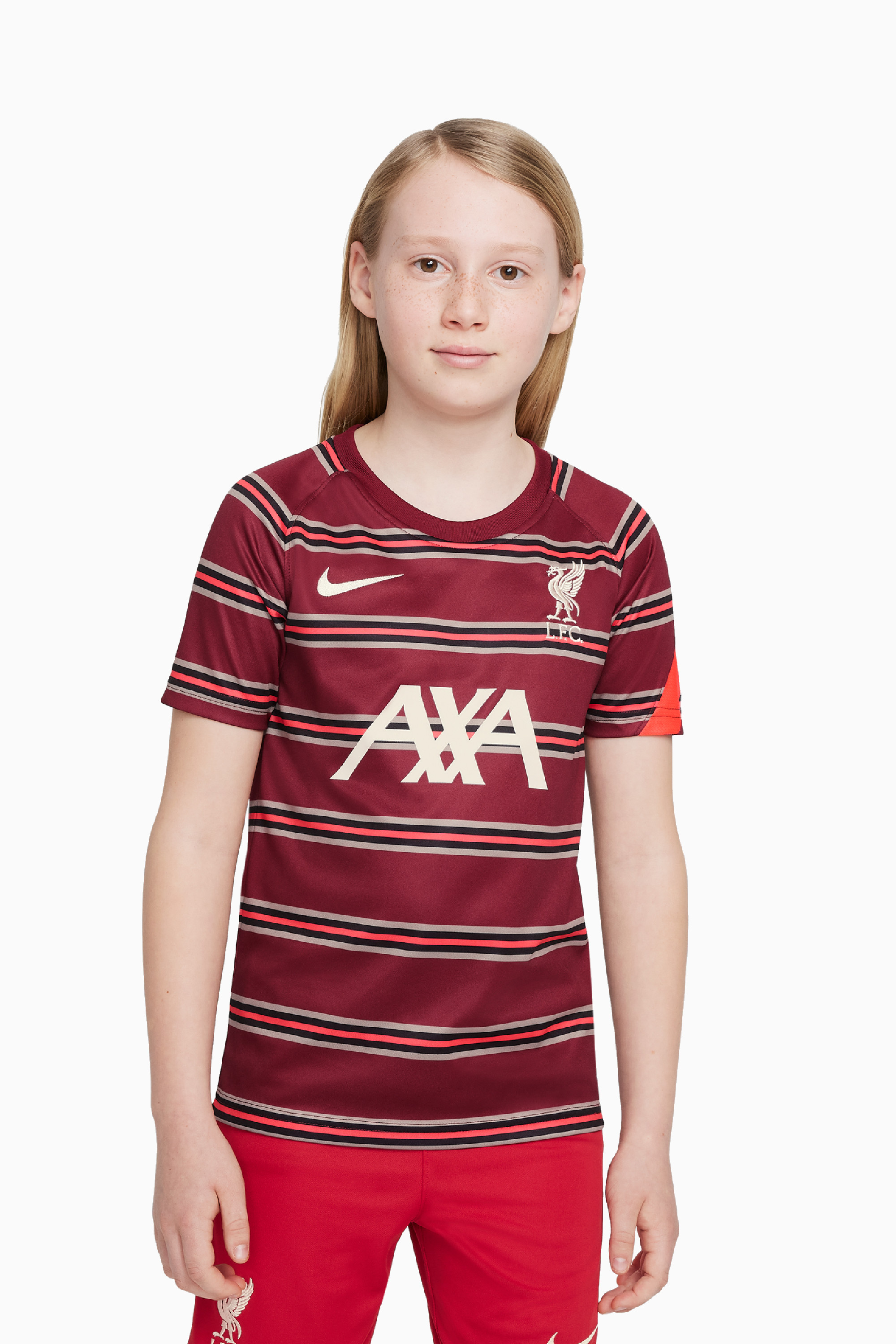 Koszulka Nike Liverpool FC 21/22 Breathe Top PM Junior - Bordowy