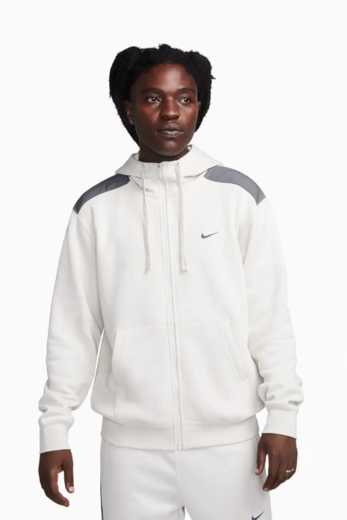 Bluza z kapturem Nike Sportswear Fleece FZ - Biały