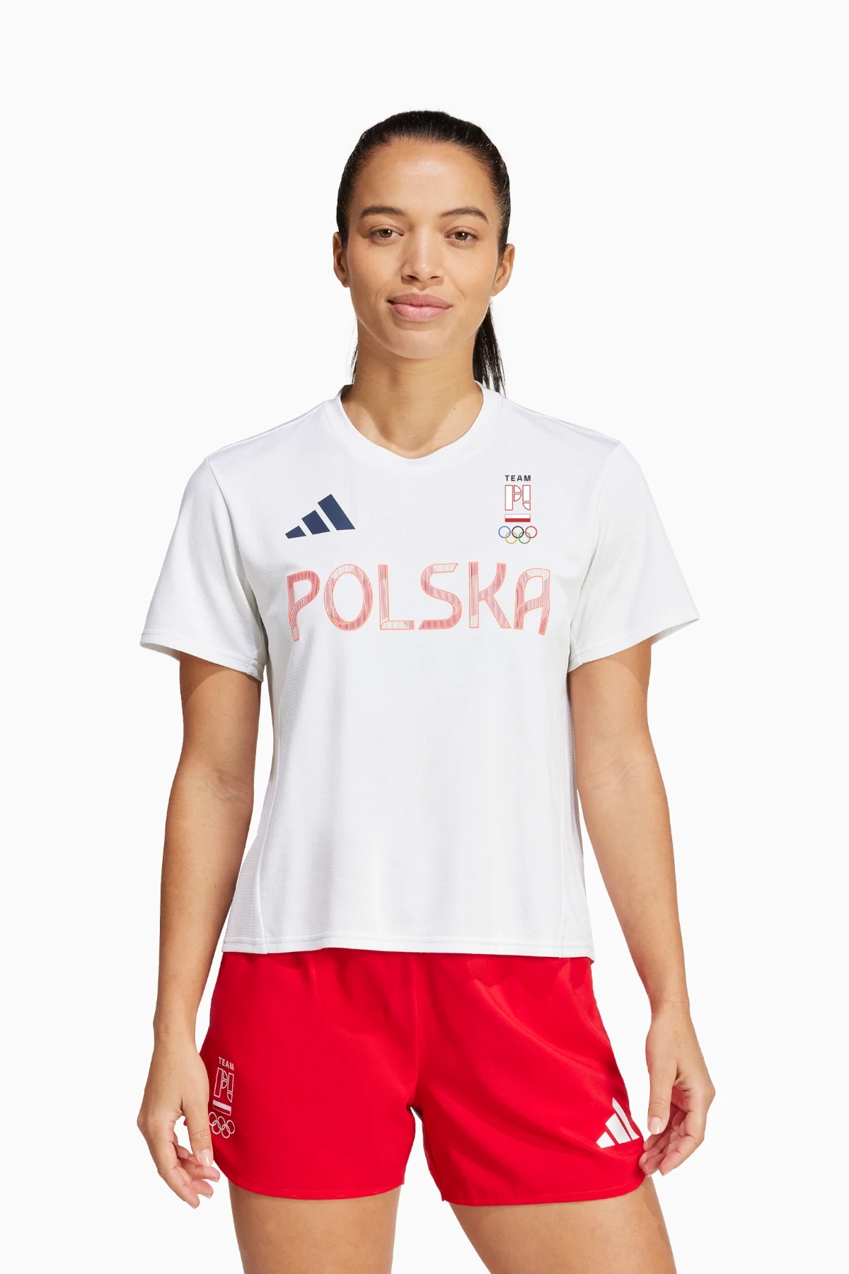 Koszulka adidas NOC Polska HIIT Training Damska - Biały