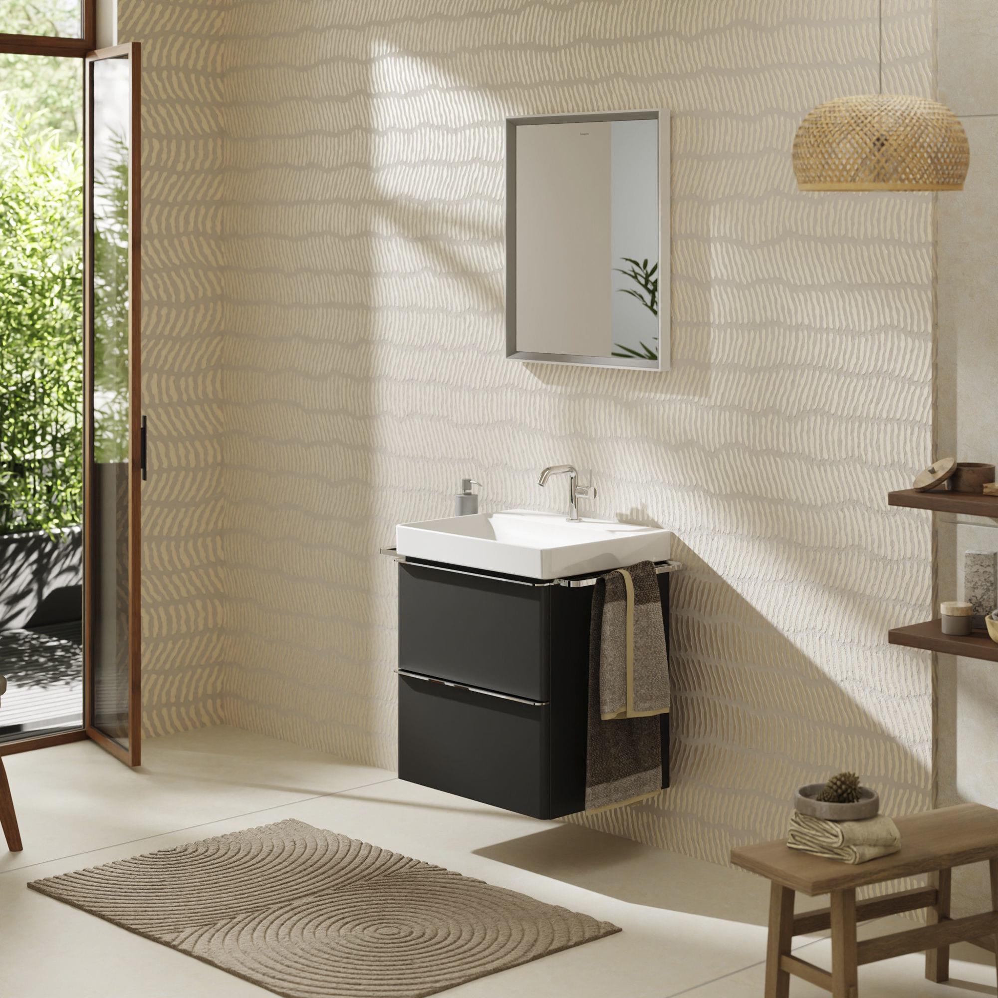 Hansgrohe Xelu Q szafka 58 cm podumywalkowa wisząca szary diament mat/chrom 54024000