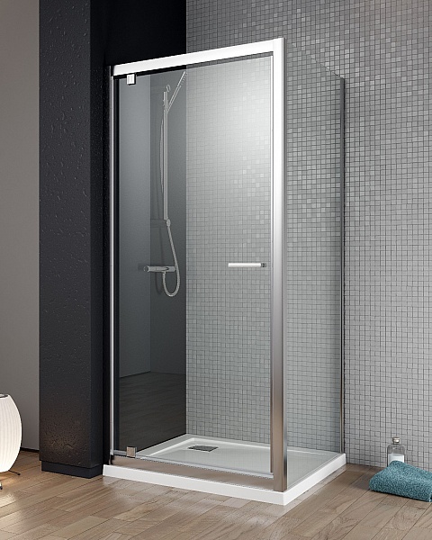 Radaway Twist ścianka 90 cm chrom/szkło przezroczyste 382012-01