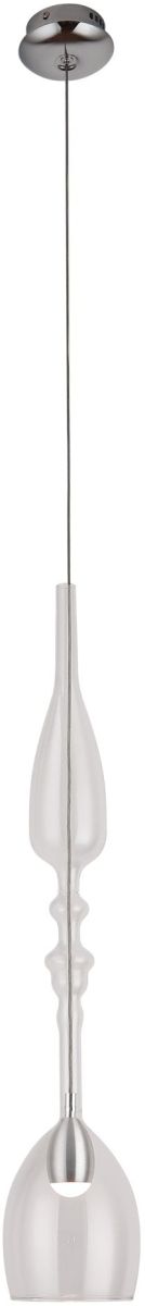 MaxLight Murano lampa wisząca 1x3W LED chrom P0247
