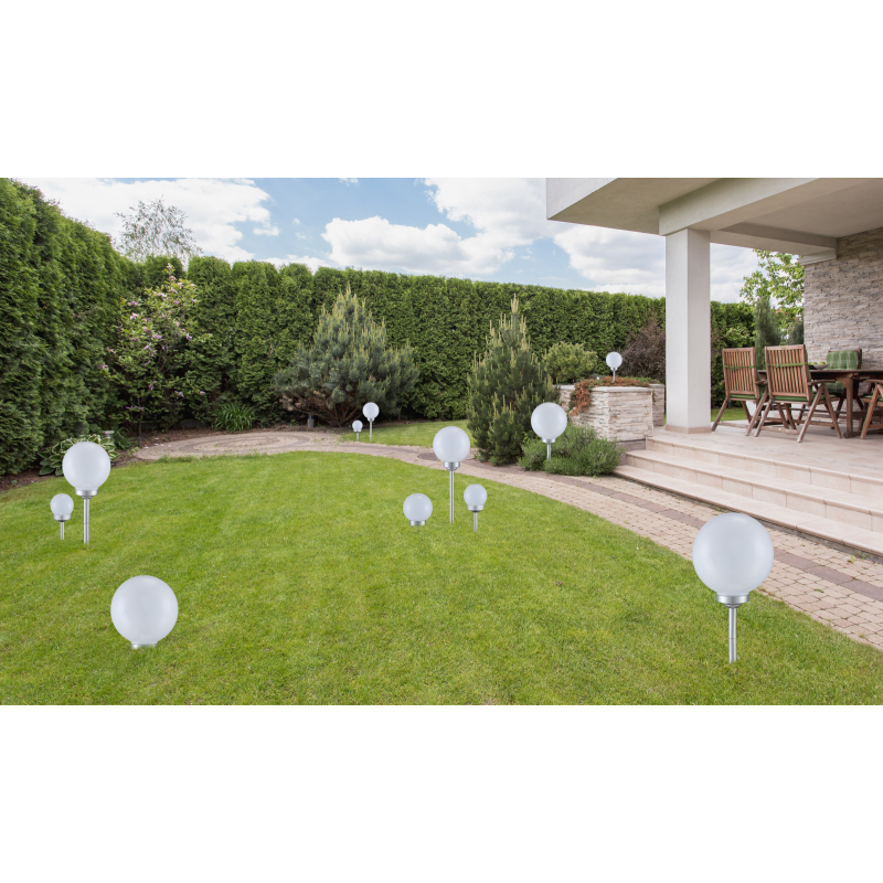 Globo Lighting Solar lampa solarna stojąca 4x0,06 W biały-srebrny 3378