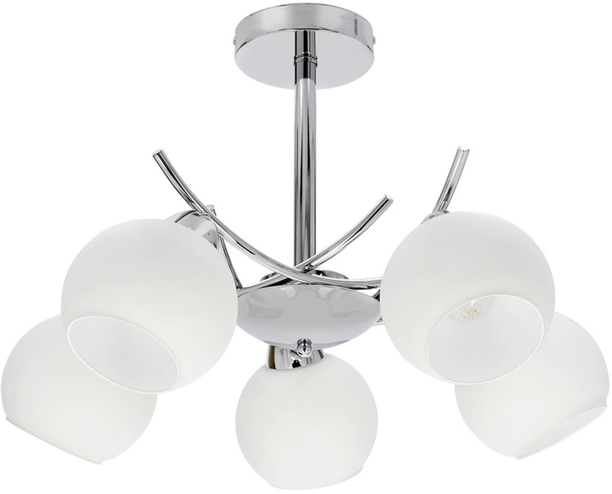 Candellux Amos lampa podsufitowa 5x40 W biała-chrom 35-34984