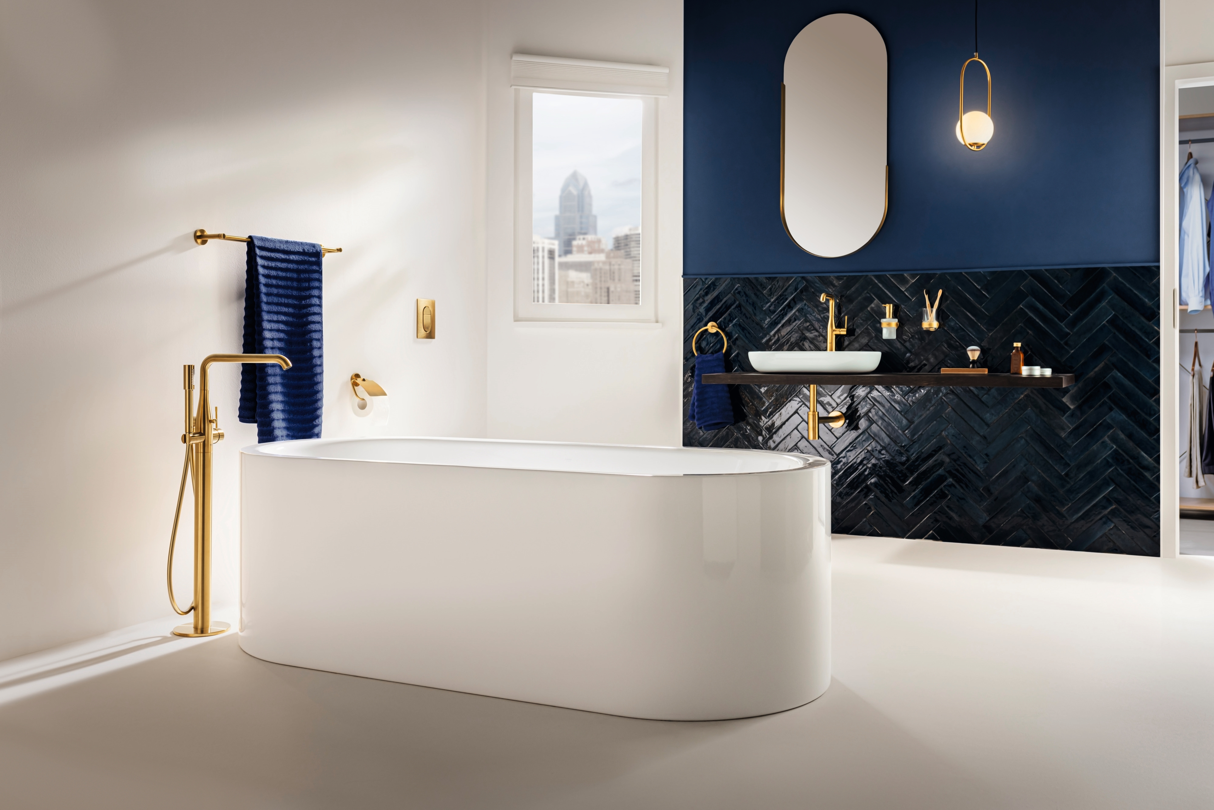 Grohe Essentials uchwyt do akcesoriów ścienny cool sunrise 40369GL1