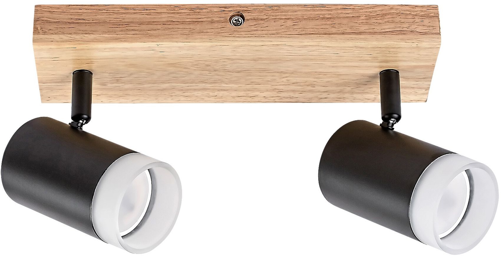 Rabalux Toras lampa podsufitowa 2x5W czarny/drewno 73122 - Wysyłka w 24h