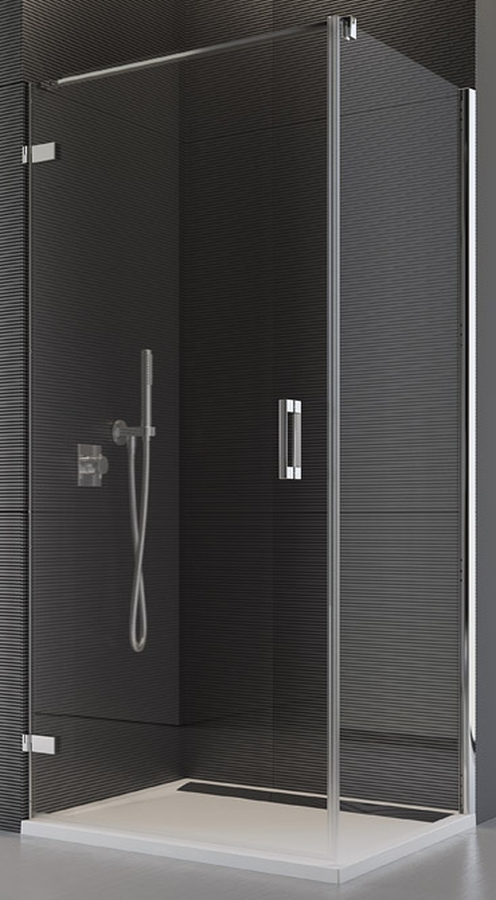 SanSwiss Pur ścianka prysznicowa 75 cm boczna chrom/szkło przezroczyste PUDT2P0751007