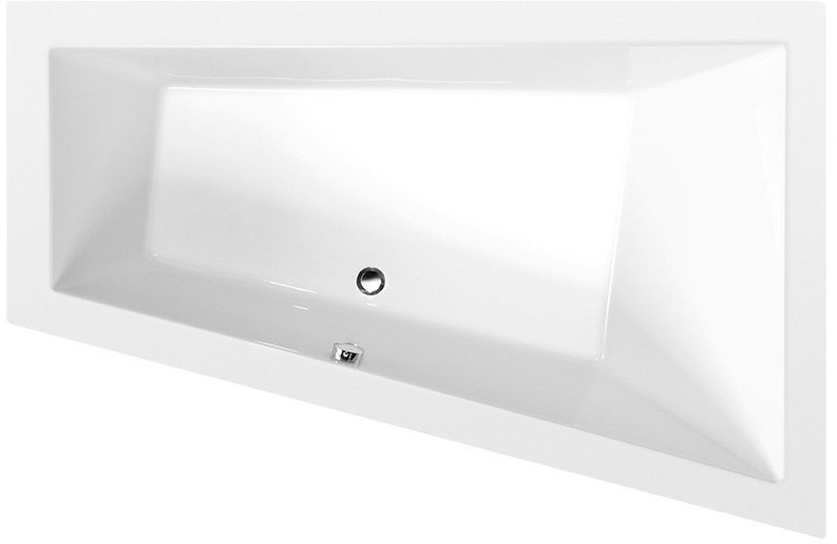 Polysan Triangl Slim wanna narożna 180x120 cm prawa biała 20611S
