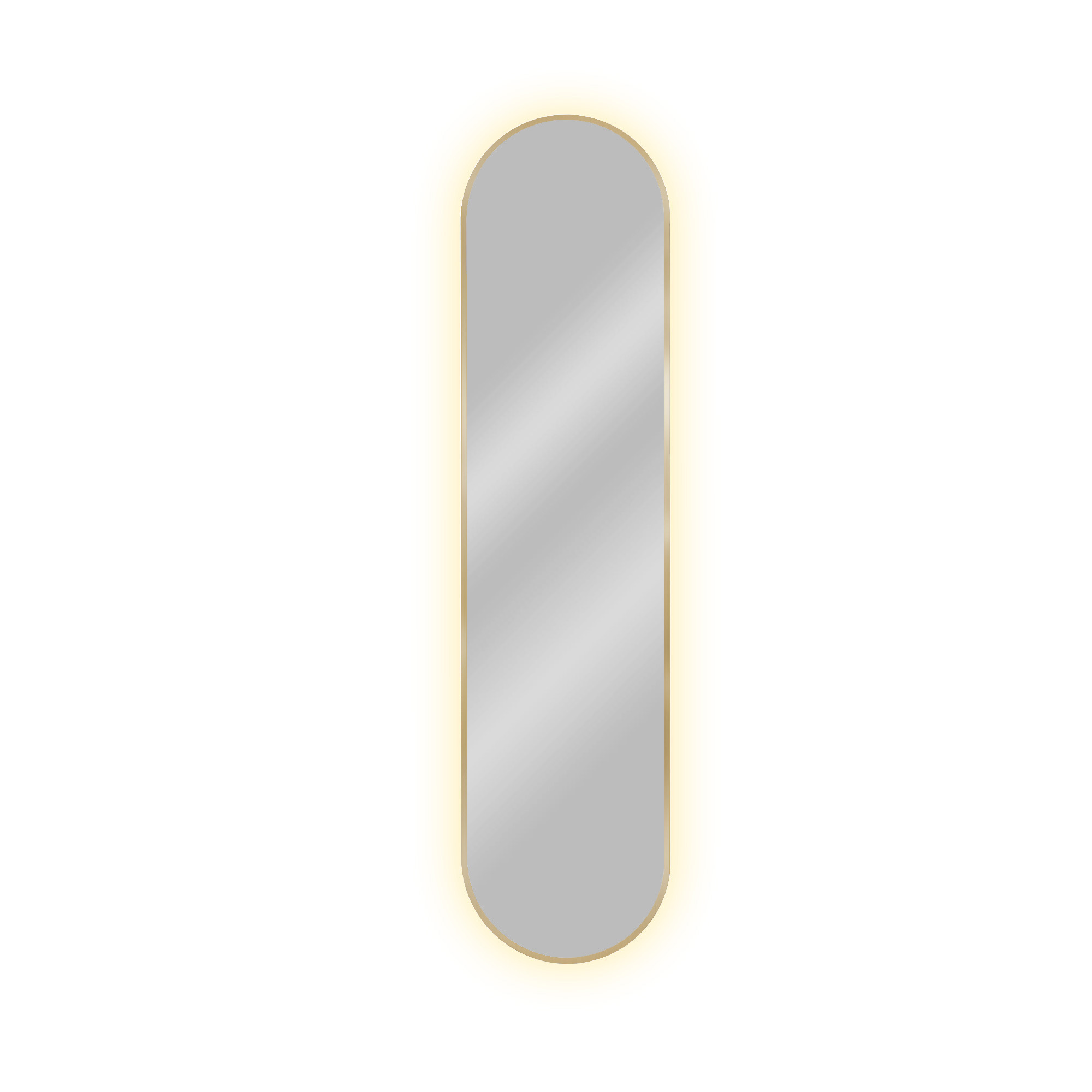 Baltica Design Tiny Border Pastille Bright lustro 50x100 cm owalne złote barwa światła ciepła