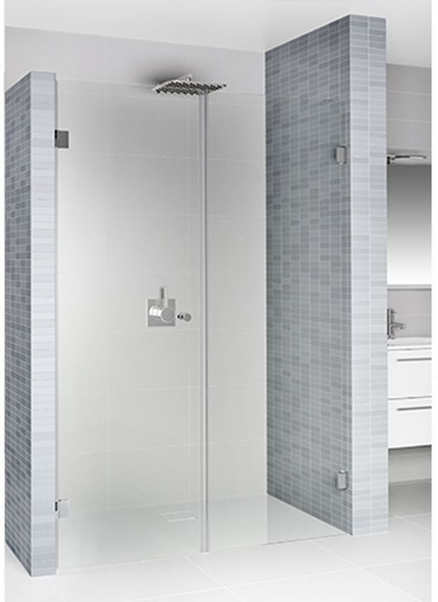 Riho Scandic NXT X102 drzwi prysznicowe 160 cm wnękowe lewe chrom błyszczący/szkło przezroczyste G001017120