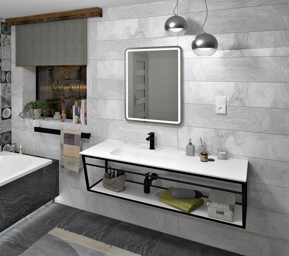 Sapho Aruba umywalka 150x51,5 cm meblowa prostokątna lewa biały mat AR150-B1L