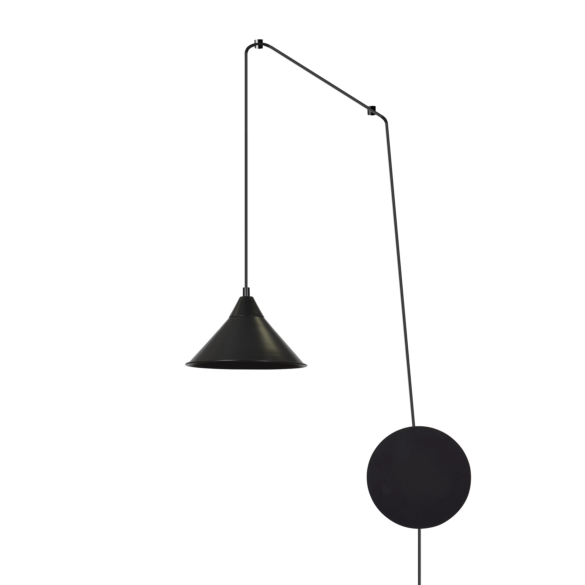 Emibig Abramo lampa wisząca 1x15 W czarna 160/1 - Wysyłka w 24h