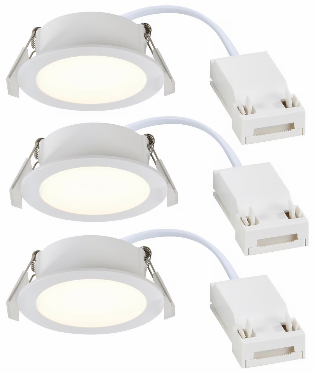 Nordlux Olea lampa do zabudowy 1x4,4 W biała 3pak 2510400101