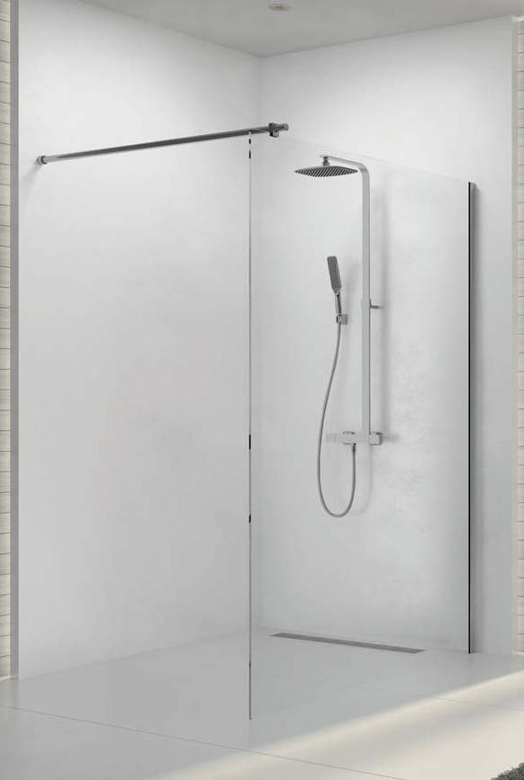 Sanplast Space Wall ścianka prysznicowa walk-in 140 cm chrom połysk/szkło przezroczyste 600-320-2180-42-401