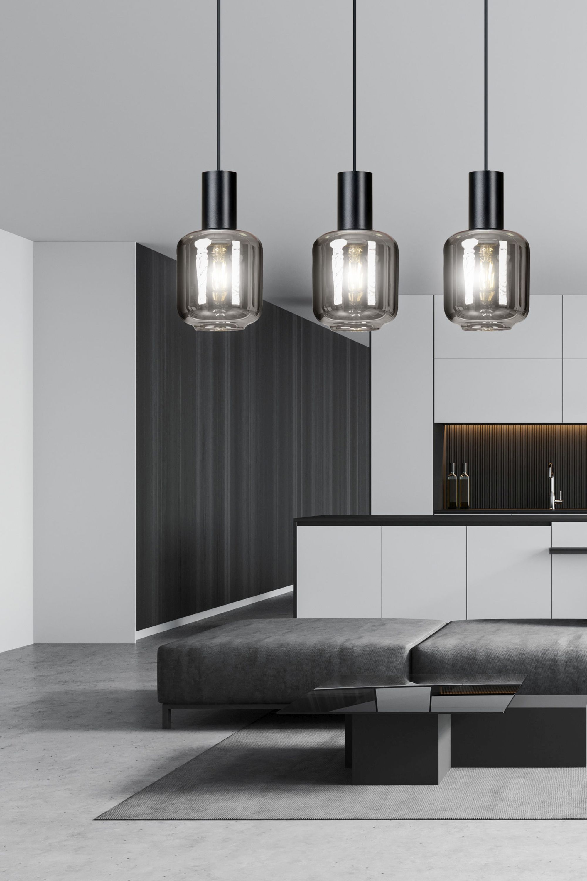 Emibig Ingvar lampa wisząca 3x60 W czarna 1014/3 - Wysyłka w 24h