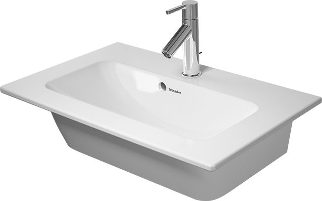 Duravit ME by Starck Compact umywalka 63x40 cm meblowa prostokątna biała 2342630060