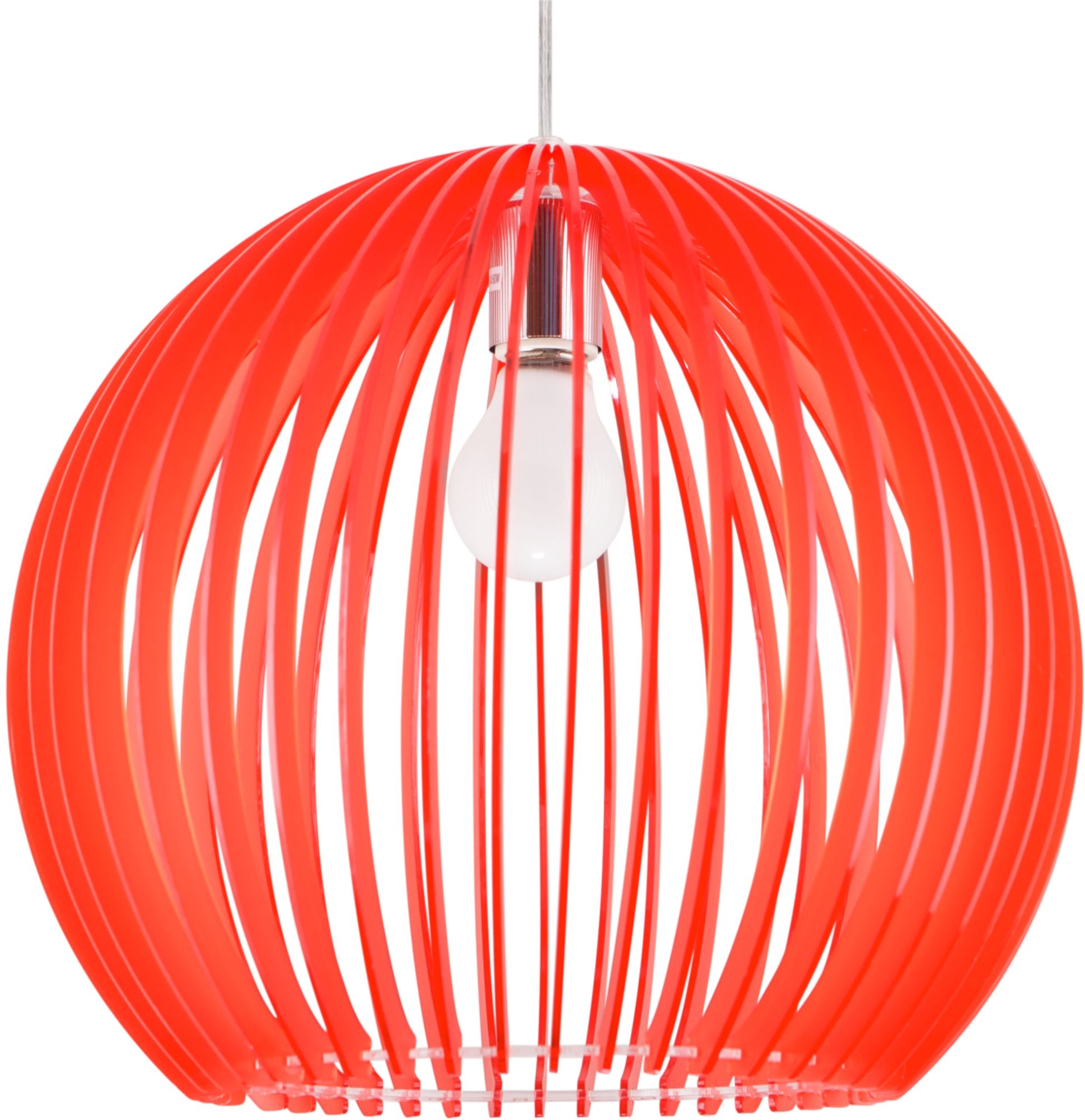 Candellux Haga lampa wisząca 1x60W czerwona 31-50413