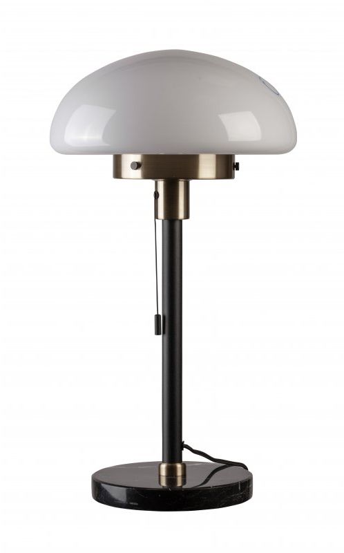 GTV Lamia lampa stołowa 1x40 W czarno-kremowa OS-LAM-11-DEC