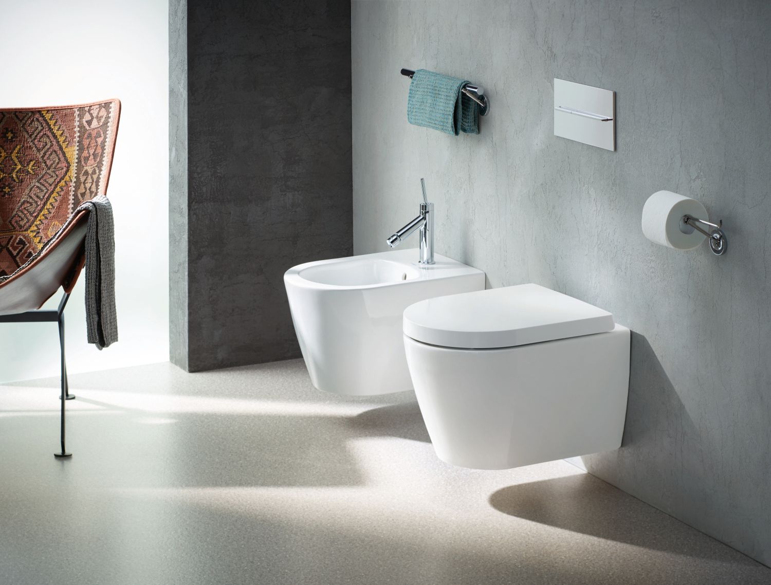 Duravit ME by Starck bidet wiszący WonderGliss biały 22881500001