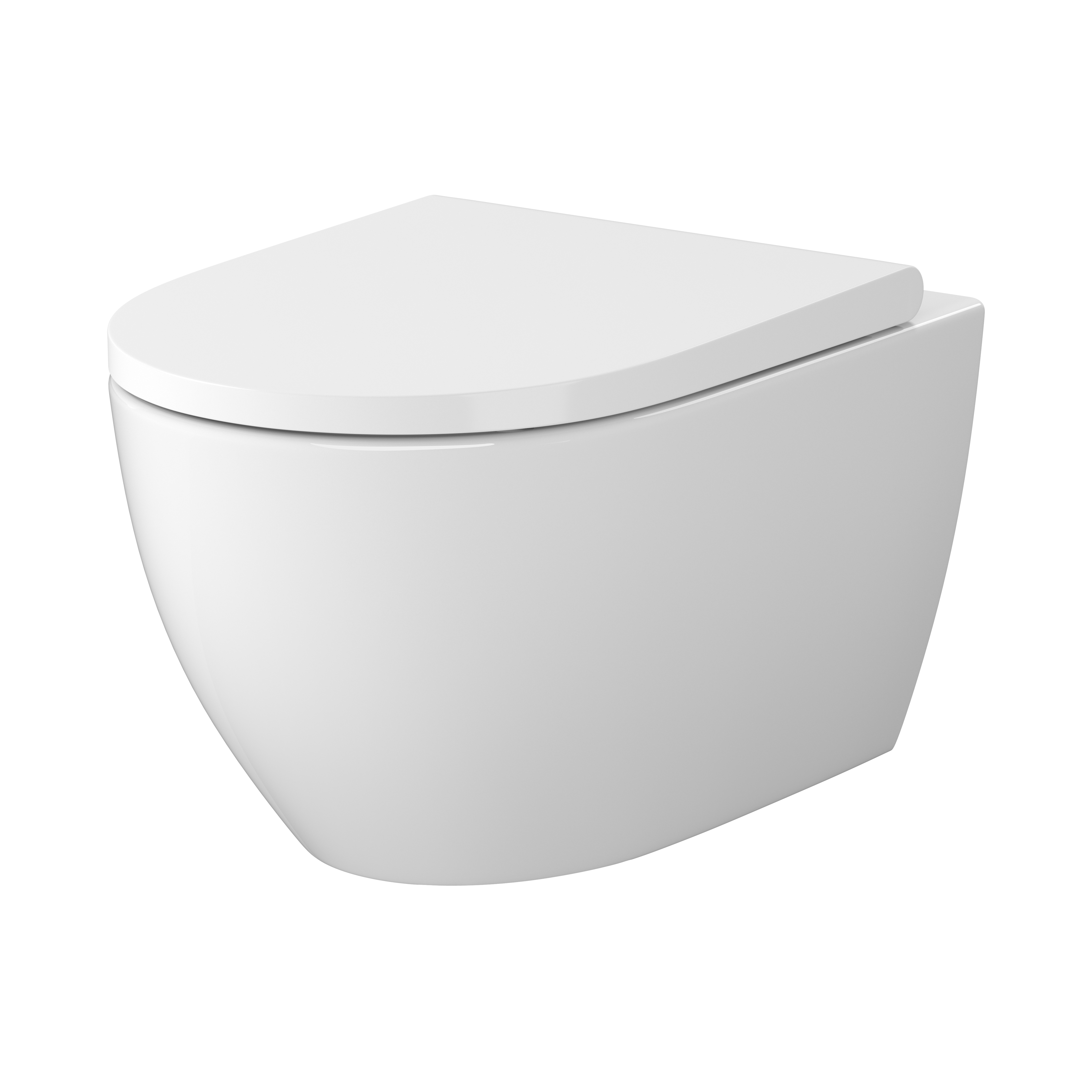 Cersanit Zen miska WC z deską wolnoopadającą wisząca bez kołnierza spłukiwanie wirowe biały połysk S701-719 - Wysyłka w 24h