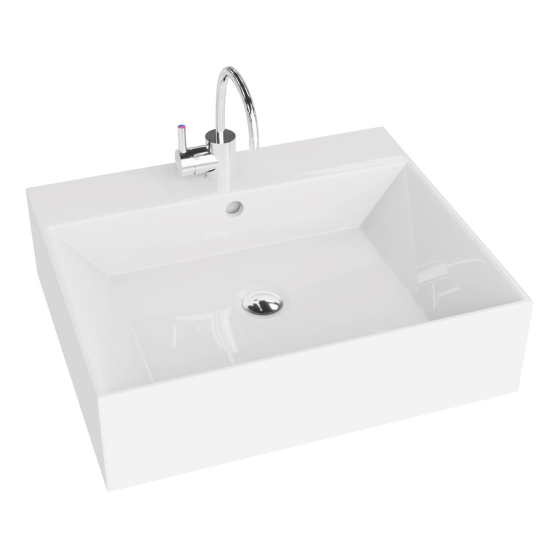 LaVita Vista umywalka 51x43 cm nablatowa biały połysk - Wysyłka w 24h