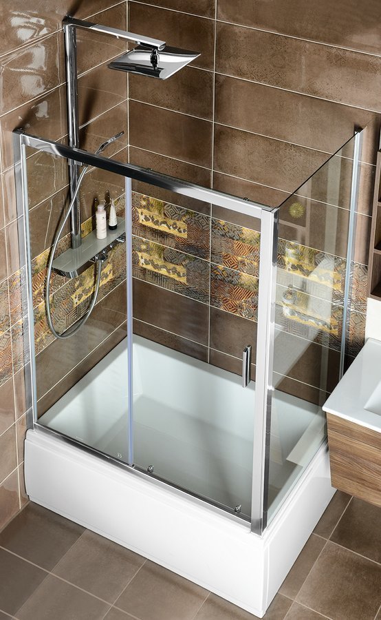 Polysan Deep brodzik 140x75 cm prostokątny biały 72947