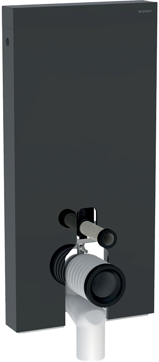 Geberit Monolith moduł sanitarny do WC stojącego szkło lava/aluminium czarny chrom 131.003.JK.5