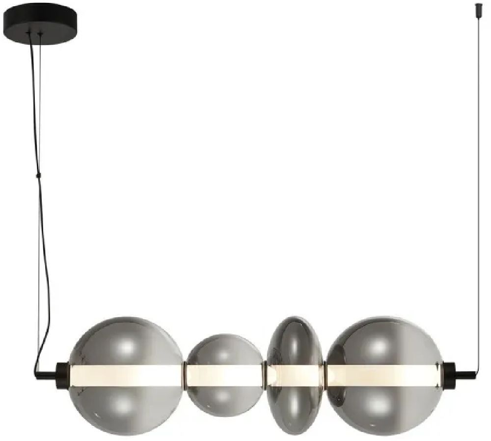 Italux Sonte lampa wisząca 1x40 W czarna PND-24352-40W-BK-SG
