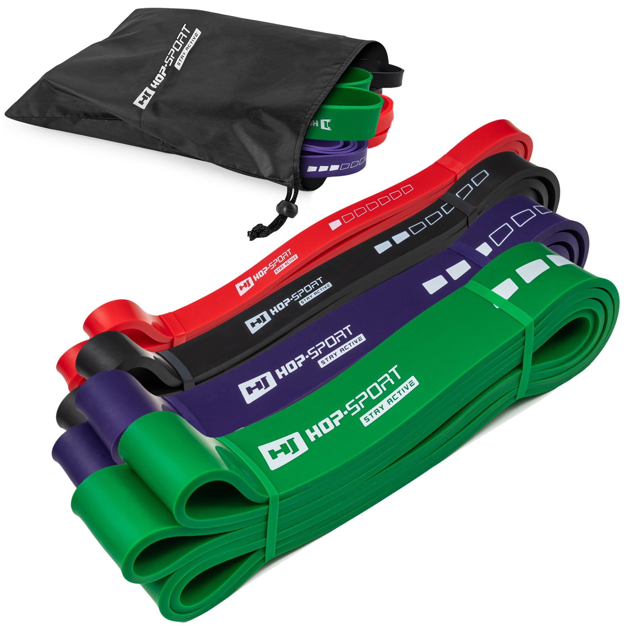 Zestaw 4 gum oporowych 7-57kg