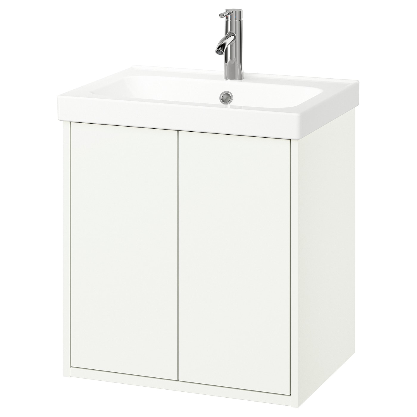 IKEA HAVBÄCK / ORRSJÖN szaf umyw z drzwiami/umyw/bateria, biały, 62x49x69 cm