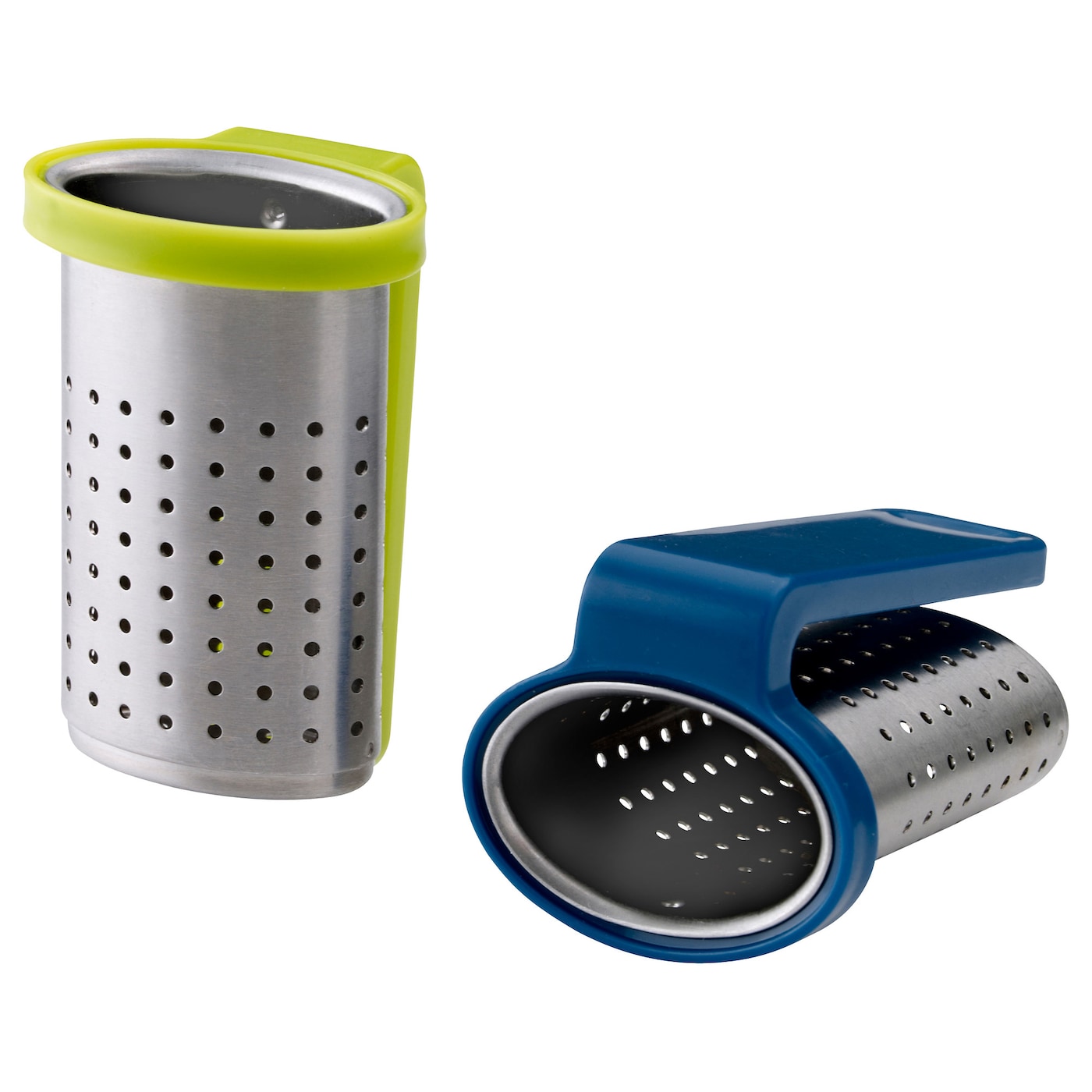 IKEA SAKKUNNIG zaparzaczka do herbaty, jasnozielony/niebieski, Długość: 6.5 cm