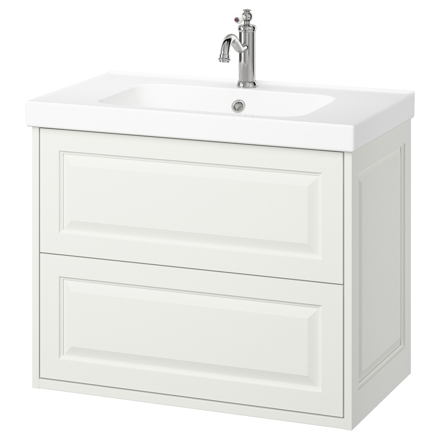 IKEA TÄNNFORSEN / ORRSJÖN szaf umyw z szufladami/umyw/bateria, biały, 82x49x69 cm